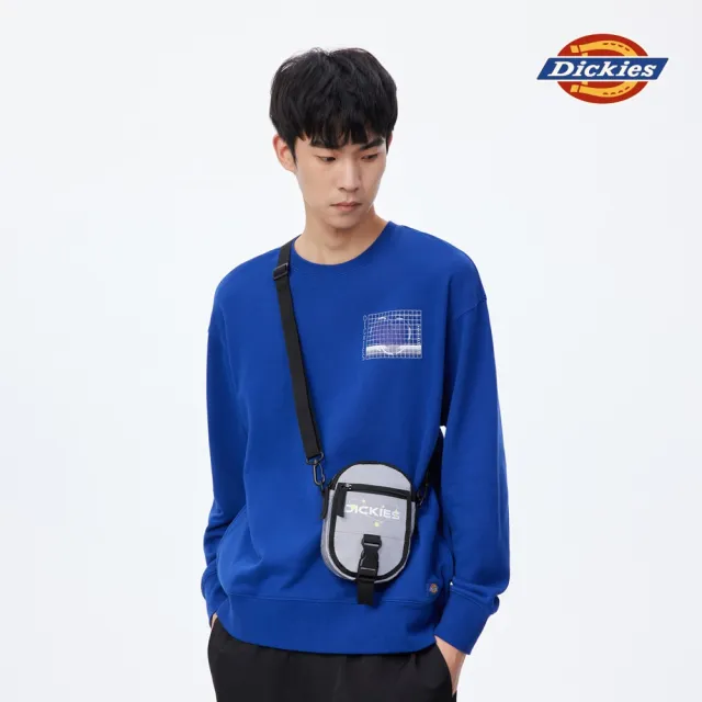 【Dickies】男女款銀色輕便橢圓插扣斜背小包｜DK011078SVX