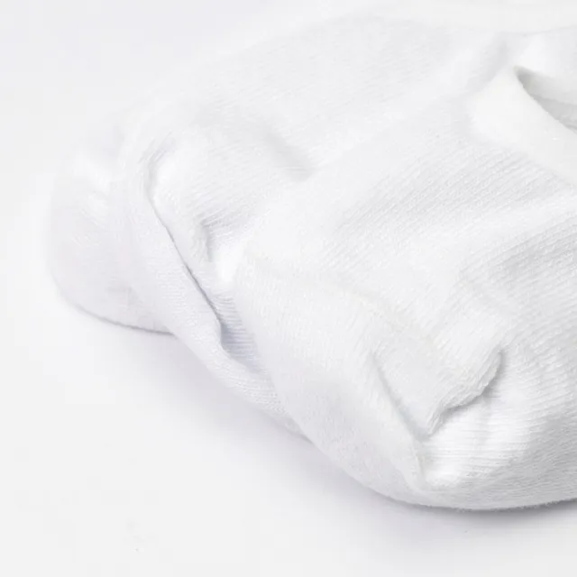 【Dickies】Dickies男女款白色簡約撞色品牌Logo低筒襪（三雙入）｜DK013015WHX