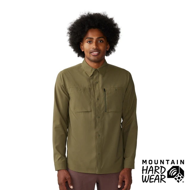 Mountain Hardwear Trail Sender Long Sleeve Men 防曬彈性長袖襯衫 搏擊綠 男款 #2068751