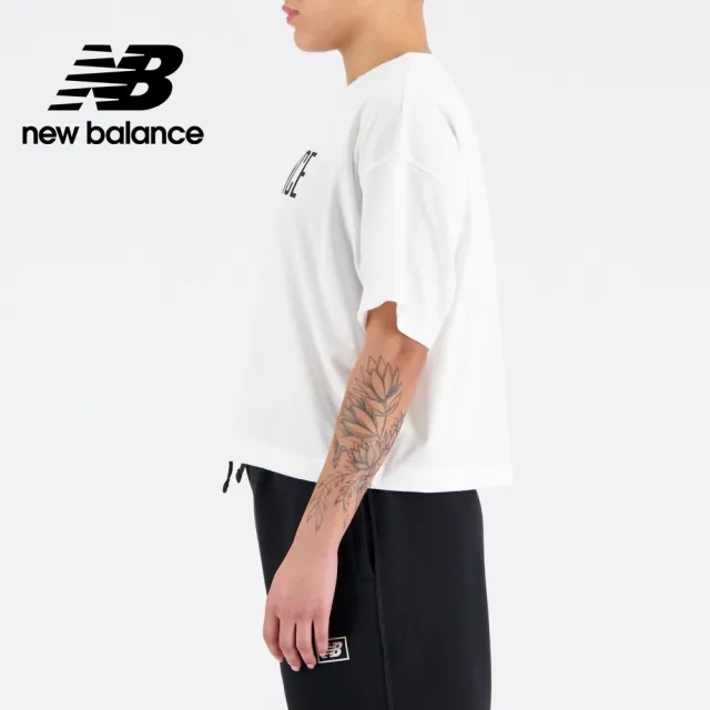 【NEW BALANCE】NB 涼感短版圓領短袖上衣_女性_白色_WT33172WT(美版 版型偏大)