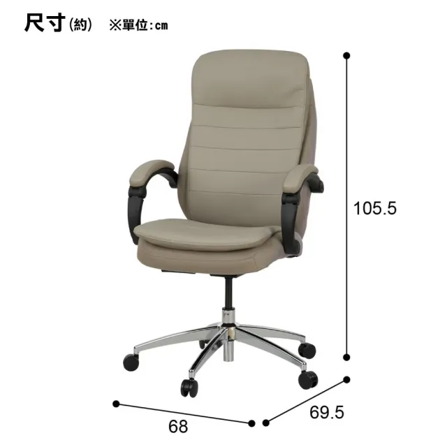 【NITORI 宜得利家居】辦公椅 電腦椅 事務椅 OC708 透氣合成皮革AIRY MO(辦公椅 電腦椅 事務椅)