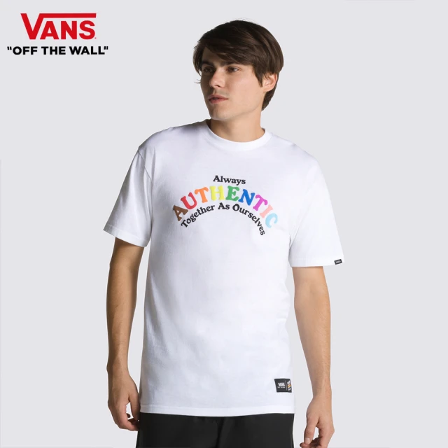VANS 官方旗艦 Pride 男女款白色短袖T恤