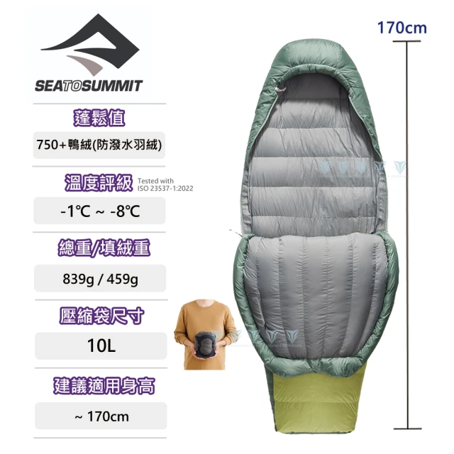 SEA TO SUMMIT Spark -1 極輕暖鵝絨睡袋