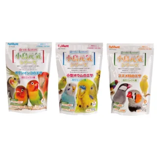 【PETBEST】小鳥元氣系列飼料 500g/包；兩包組 三款可挑選(鳥飼料 雀科 虎皮鸚鵡 長尾鸚鵡)