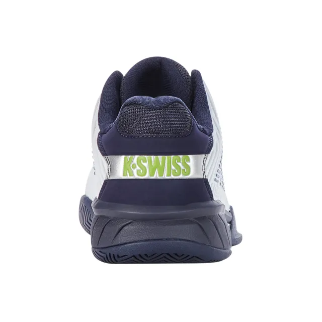 【K-SWISS】透氣輕量網球鞋 Hypercourt Express 2-男-白/藍(06613-177)