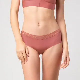 【sloggi】S BY SLOGGI簡約輕奢系列Subtle蕾絲精品低腰內褲(西西里血橙)