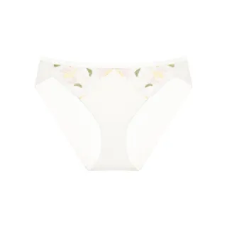 【Triumph 黛安芬】環保親膚材質 Premium春意系列 低腰三角內褲 M-EL(白)