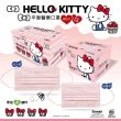 【水舞生醫】Hello Kitty 親子款蝴蝶結壓紋系列口罩 50入(親子款平面醫療口罩)