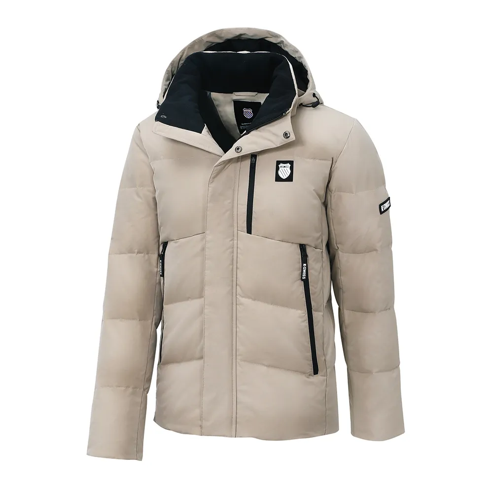 【K-SWISS】羽絨外套 Down Jacket-男-卡其(109133-253)