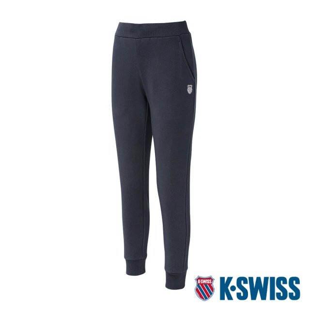 【K-SWISS】棉質毛圈運動長褲 Basic Sweat Pants-男-灰(109360-057)