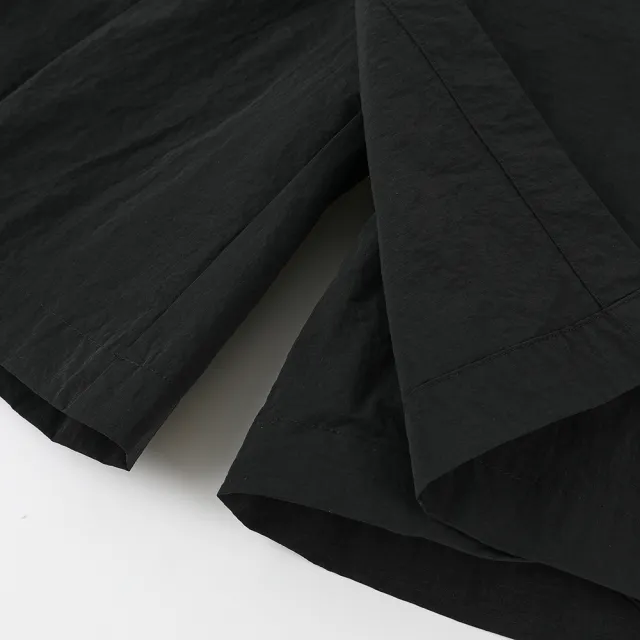 【GAP】女裝 防潑水鬆緊運動褲裙-黑色(872458)