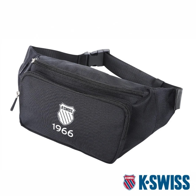 K-SWISS 運動腰包 Fanny Pack-黑(BG368-008)