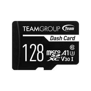【TEAM 十銓】Dash Micro 128GB SDXC UHS-I U3 V30 行車專用記憶卡(含轉卡)