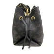 【Louis Vuitton 路易威登】M23392 經典BELLA系列Monogram打孔通花兩用款迷你水桶包(全新展示品-黑色)