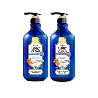 【清淨海】Teddy Clean系列 胺基酸控油洗髮精+抗菌沐浴露 2入組