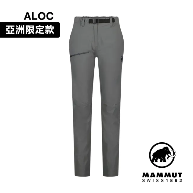 【Mammut 長毛象官方直營】Aegility Pants AF Women 日系機能舒適防潑水長褲 鋼鐵灰 女款 #1022-02240