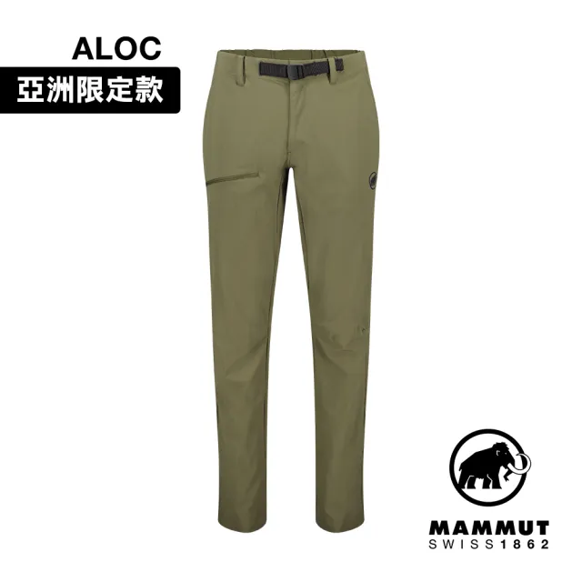 【Mammut 長毛象】Aegility Pants AF Men 日系機能舒適防潑水長褲 綠鬣蜥 男款 #1022-02220