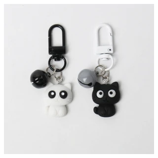 【HERA 赫拉】黑白貓貓可愛鑰匙扣掛件飾品 H113030501(掛件 飾品)