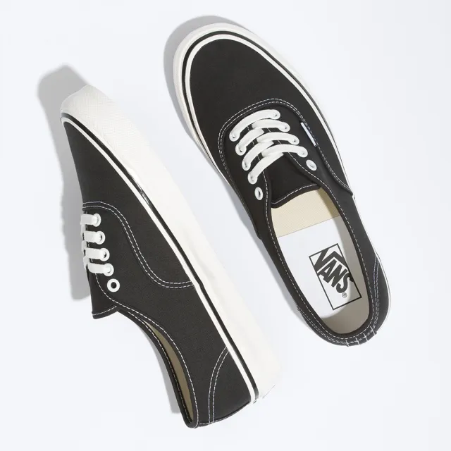 【VANS 官方旗艦】Authentic 44 DX 男女款黑白色滑板鞋/休閒鞋/帆布