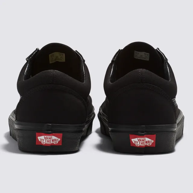 【VANS 官方旗艦】Old Skool 男女款黑色滑板鞋/休閒鞋/帆布