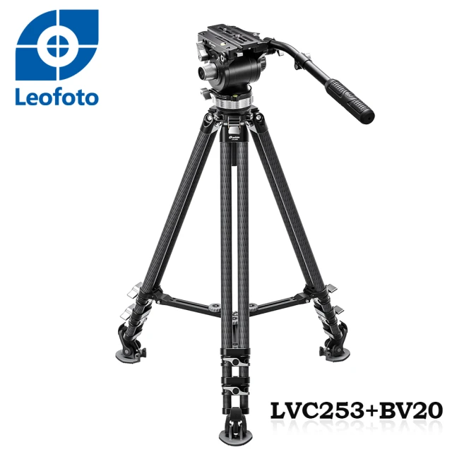 Leofoto 徠圖 LVC253C+BV20碳纖維3節三腳