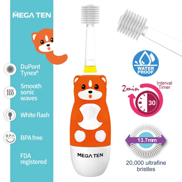 【日本Mega Ten】幼童電動牙刷+4個刷頭(多款可選)