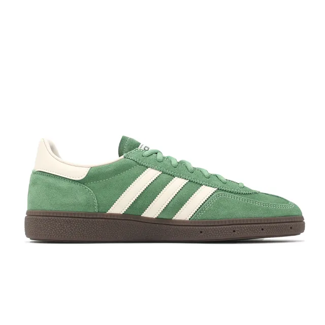 【adidas 愛迪達】休閒鞋 Handball Spezial 男鞋 女鞋 綠 米白 復古 麂皮 三葉草 愛迪達(IG6192)