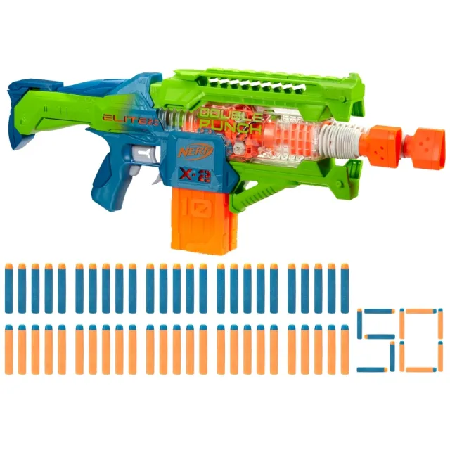 【NERF 樂活打擊】菁英系列(雙擊終結者電動射擊器 F6364)