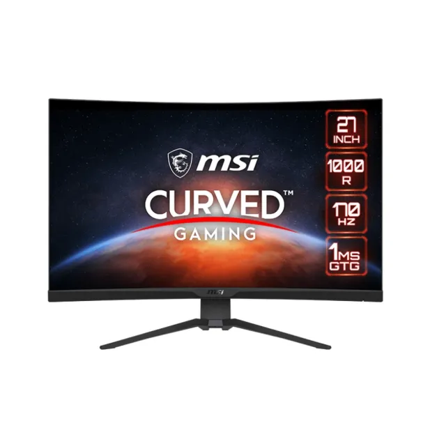 【MSI 微星】MAG 275CQRF-QD 27型 VA 2K 170Hz 電競曲面螢幕(WQHD/FreeSync/1ms/HDR/1000R)