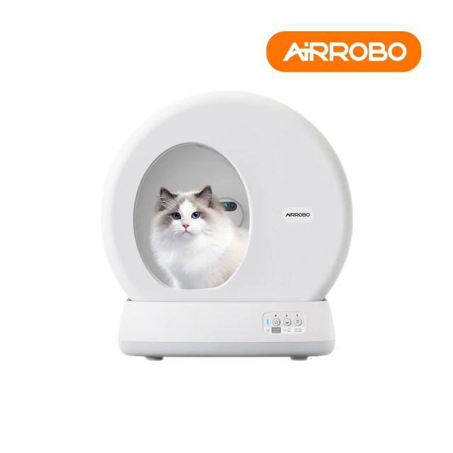 【AIRROBO】UBPET 自動貓砂機 C10 PRO-清新版(智慧監測 X AI 鏡頭 自動貓砂機/貓砂盆/UB PET)