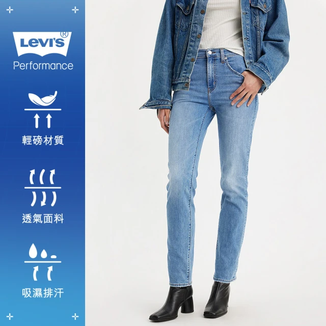 LEVIS 官方旗艦 女款724 涼感彈性高腰直筒牛仔褲 人氣新品 18883-0269