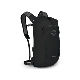 【Osprey】Daylite Cinch 15L 輕便多用途後背包 黑色(日常背包 旅行背包 休閒後背包 運動背包)