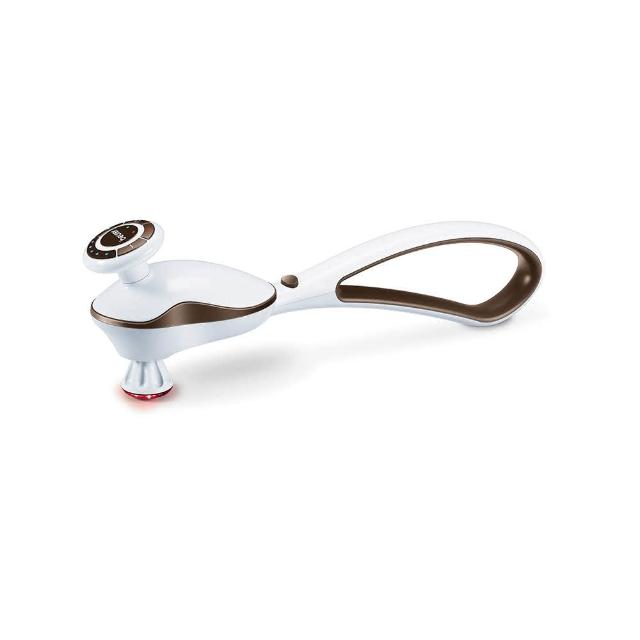  beurer 德國博依 MG-510 手持震動按摩棒，採用震動式按摩方式，適合頸部、肩部、手臂、背部、腰部、腹部、臀部、大腿、小腿、足底及頭部等多部位舒緩按摩。尺寸 45.5x10x5.5 cm，重量僅 0.9 kg，白色系設計輕便易握，充電式電源無需遙控，22.5 瓦功率提供強勁震動，產地中國，3 年保固。個人衛生用品，完美解決日常肌肉痠痛，SEO 最佳化按摩棒推薦。 