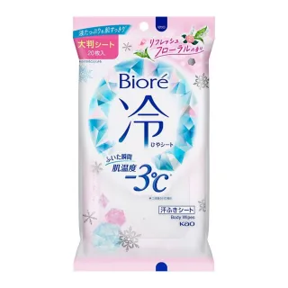 【Biore 蜜妮】涼感濕巾 - 花香20枚入