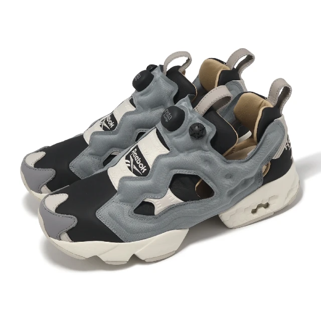 REEBOK 休閒鞋 Instapump Fury 94 男鞋 灰 黑 充氣式 緩衝 氣墊 經典 充氣鞋(100074906)