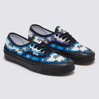 【VANS 官方旗艦】Alva Skate Authentic 44 DX 男女款藍色/黑色印花滑板鞋/休閒鞋