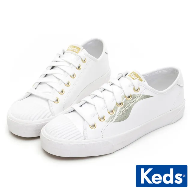 【Keds】品牌熱賣帆布休閒小白鞋-多款選(MOMO特談價)