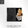 【Metal-Slim】Vivo V30/V30 Pro 5G 高仿小牛皮前扣磁吸內層卡夾皮套