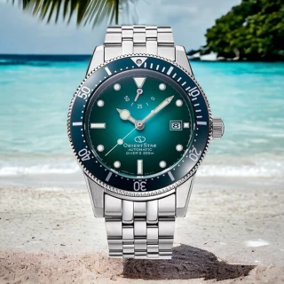 【ORIENT 東方錶】Divers 200米潛水 機械錶 男錶 手錶 綠色(RE-AU0602E)