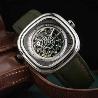 【SEVENFRIDAY】T系列 軍綠色漸層機械錶-45mm 99狂買節(T1/06)