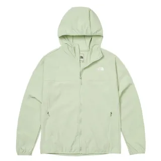 【The North Face】TNF 風衣外套 防潑水防曬連帽 W NEW ZEPHYR WIND JACKET - AP 女 綠(NF0A7WCPI0G)