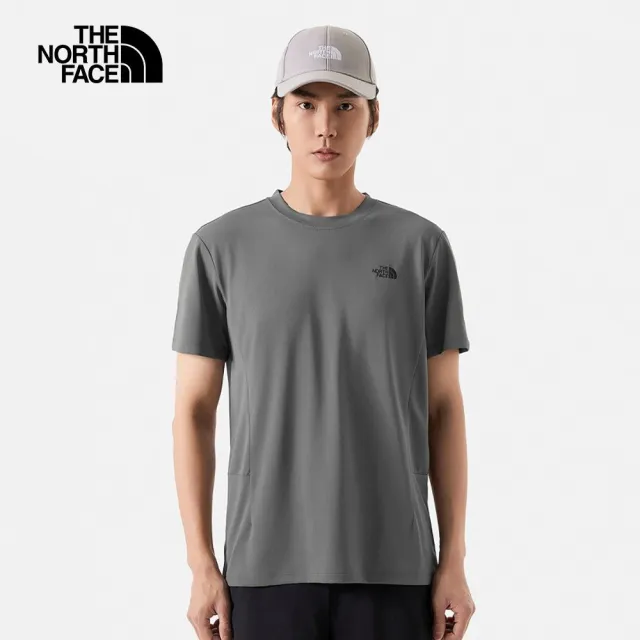 【The North Face】TNF 短袖上衣 吸濕排汗 M REAXION S/S TEE 2.0 - AP 男 灰(NF0A88260UZ)