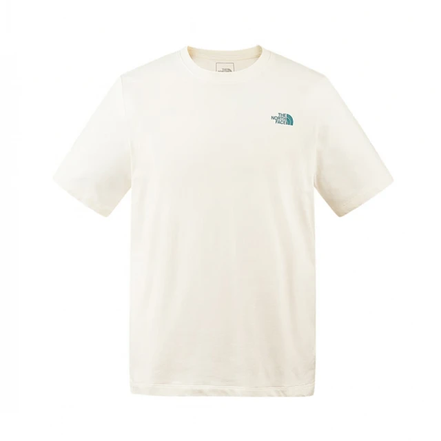 The North Face TNF 短袖上衣 吸濕排汗 M TRAILRUN GRAPHIC SS TEE - AP 男 米白(NF0A88GSQLI)