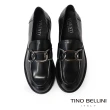 【TINO BELLINI 貝里尼】波士尼亞進口全真皮銀鍊樂福鞋FYLV036(黑色)