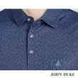 【JOHN DUKE 約翰公爵】男裝 吸濕速乾抗UV襯衫領印花胸袋短袖POLO衫_藍(20-4V2828)
