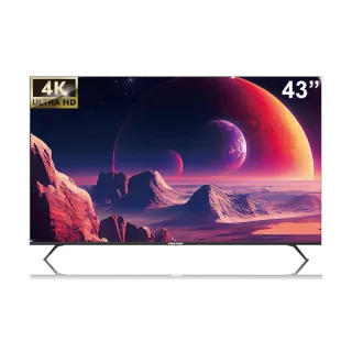 【PROTON 普騰】43型 QLED 量子點聯網液晶顯示器 4K Google TV贈LiTV季卡(PGQ-U43BN6)