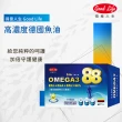 【得意人生】德國超高濃度OMEGA3 88 魚油軟膠囊四入組(30粒/盒)