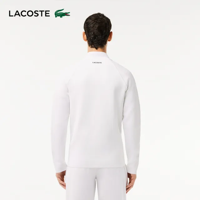 【LACOSTE】男裝-Daniil Medvedev速乾網球夾克(白色)