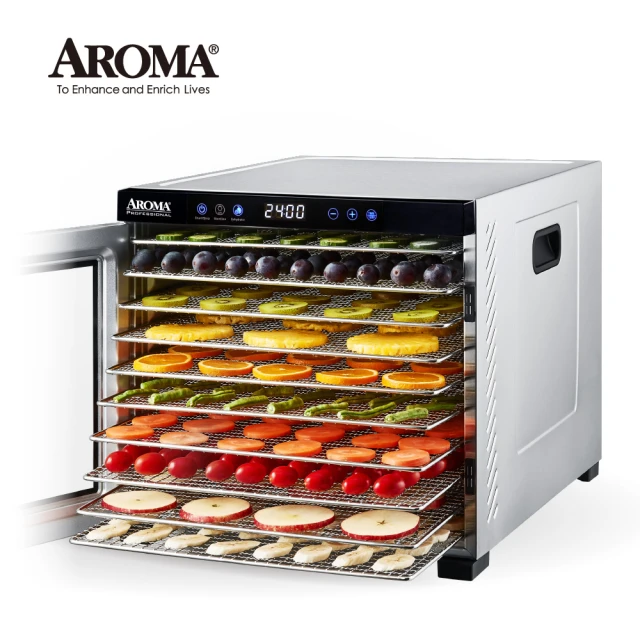 AROMA美國 AROMA 紫外線全金屬十層溫控乾果機 AFD-925SDU