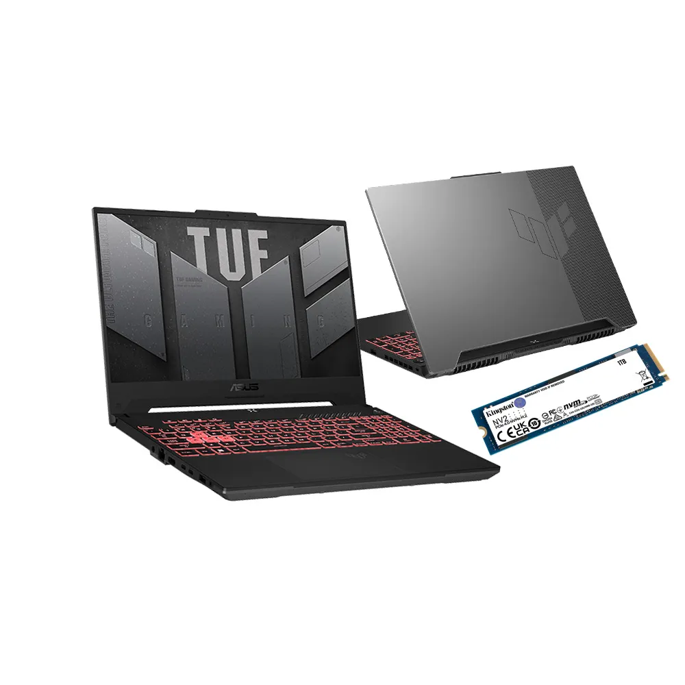 【ASUS】升級1TB組★ 15.6吋 R5 RTX4050電競筆電(TUF Gaming FA507NU/R5-7535HS/16G/512G SSD)